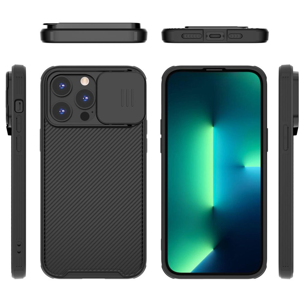 iPhone 14 Pro Max MagSafe Case with Slide Camera Protector – Black