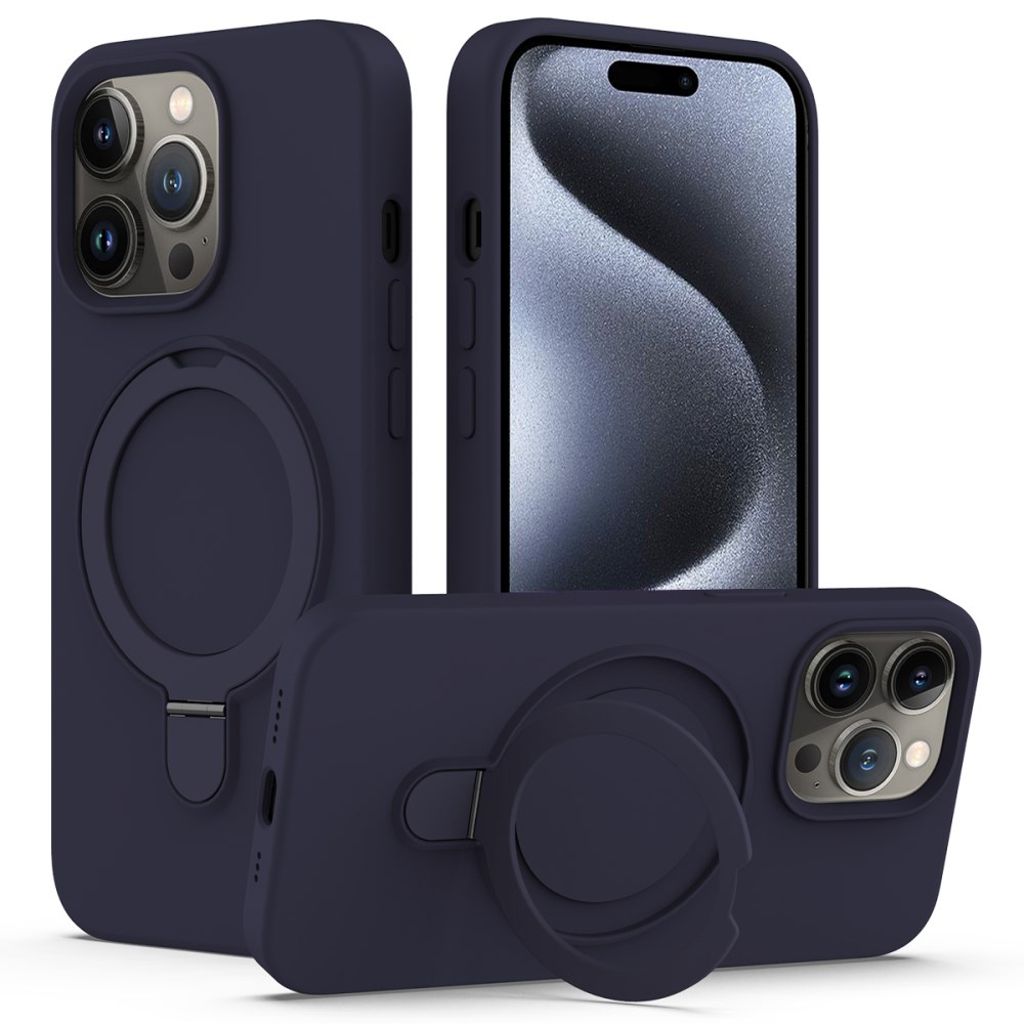 iPhone 15 Pro MagSafe Case with Stand - Blue