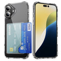 iPhone 16 TPU-case with card holder - Transparent — Övrigt