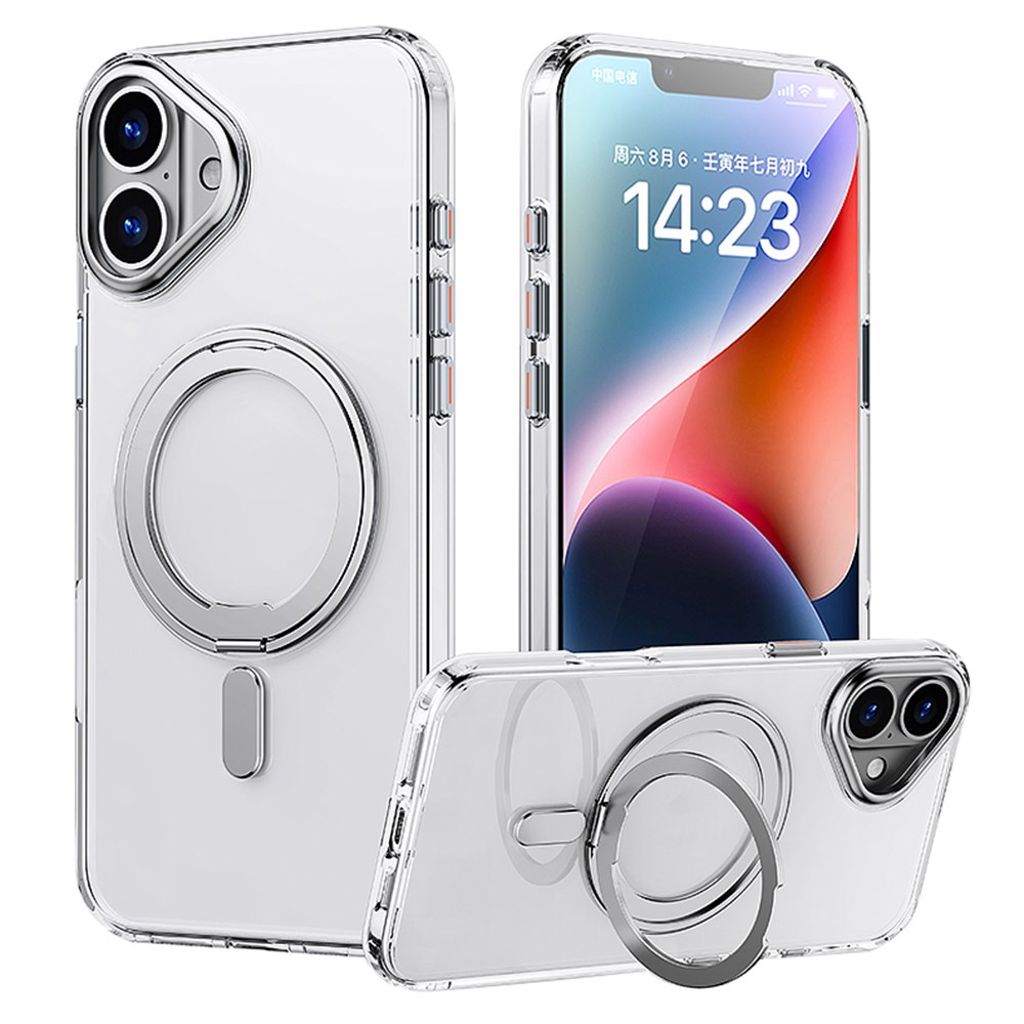 iPhone 16 Case with a Stand - Transparent — Övrigt