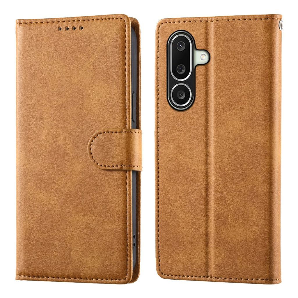 Samsung Galaxy A27 5G Wallet Cover Stand Card Holder PU Leather - Yellow — Samsung