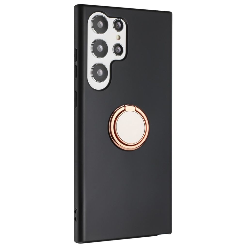 Samsung Galaxy S25 Ultra Case with Ring Holder - Rose Gold — Samsung