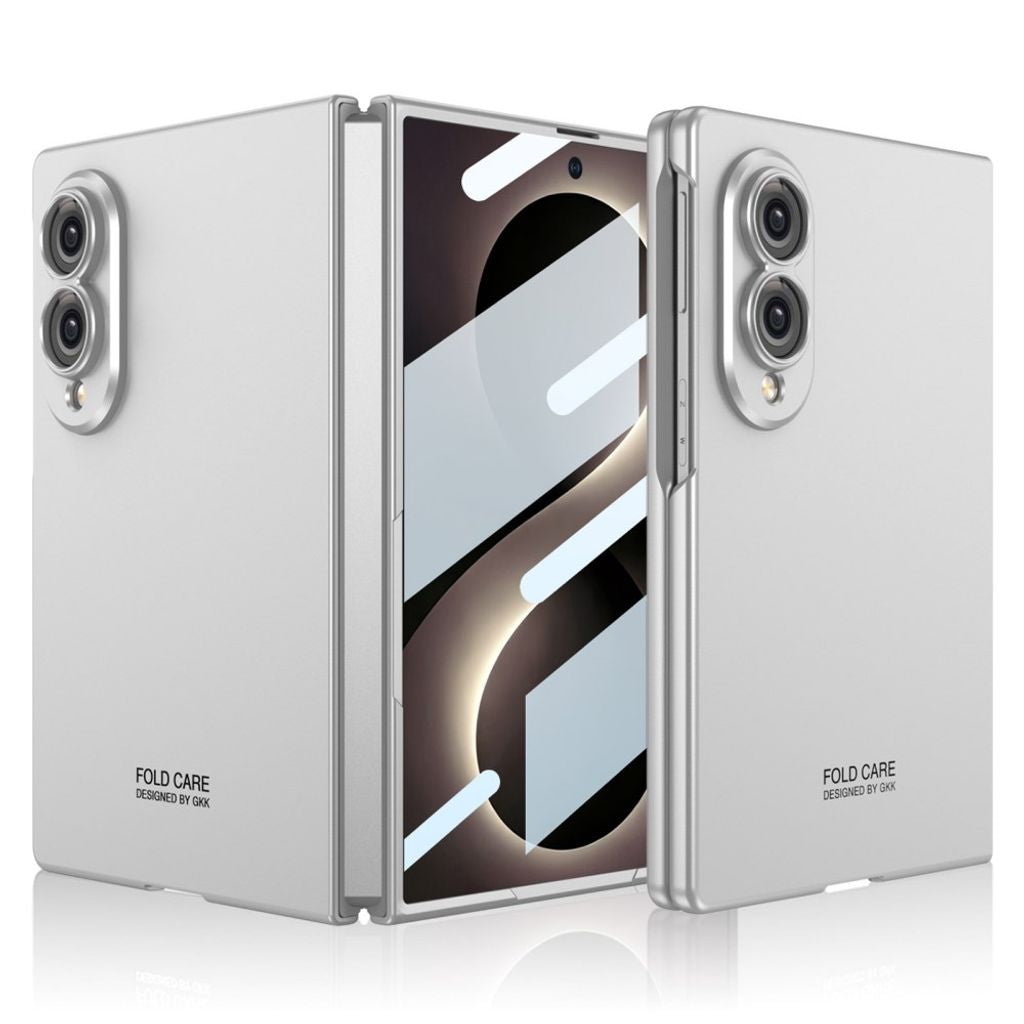 GKK Samsung Galaxy Z Fold8 Case Tempered Glass Protector - Silver — GKK