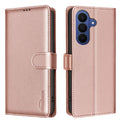BINFEN COLOR Samsung Galaxy A37 5G Wallet Cover RFID Blocking - Rose Gold