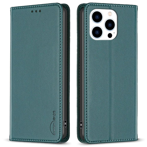 BINFEN COLOR iPhone 16 Pro Wallet Cover with Card Slots – Green — BINFEN