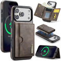 DG.MING iPhone 18 Pro Max/17 Pro Max Case with Magnetic Wallet - Brown