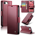 CASEME iPhone 17e/16e Wallet Cover PU Leather - Red — CASEME