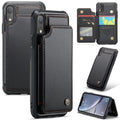CASEME iPhone XR Wallet Case with RFID Blocking – Black