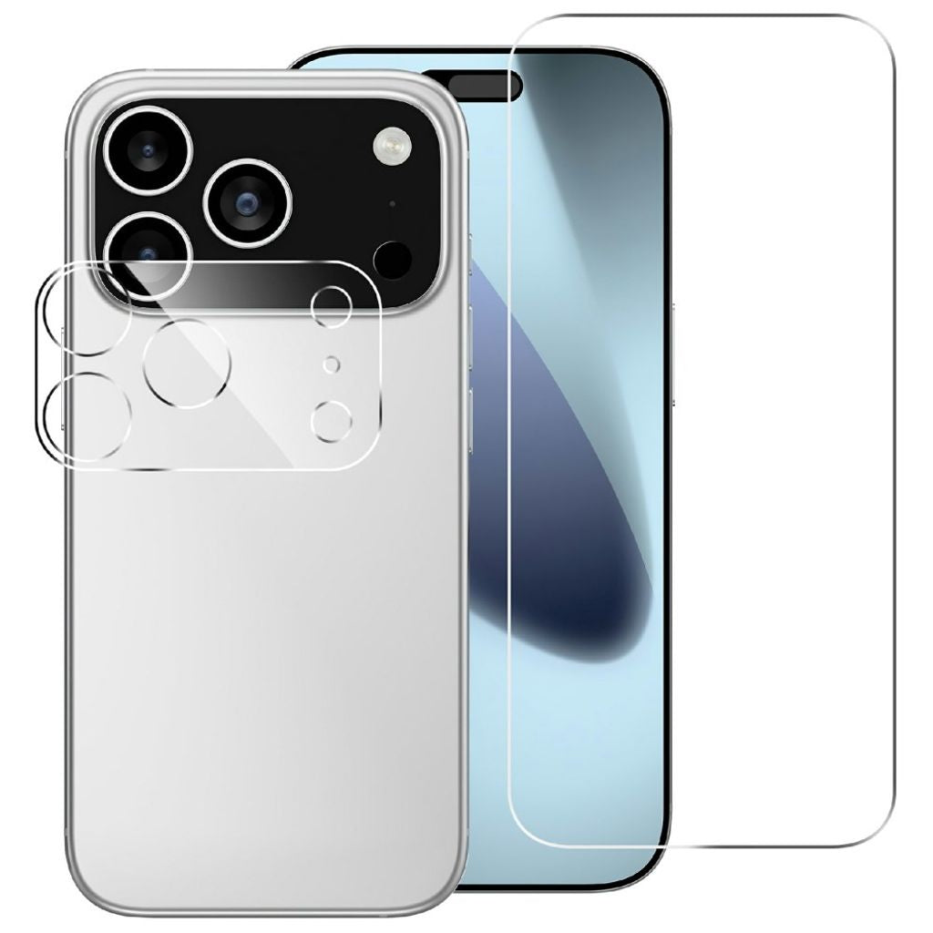 iPhone 18 Pro Tempered Glass Screen Protector + Lens Protector - Transparent — Övrigt