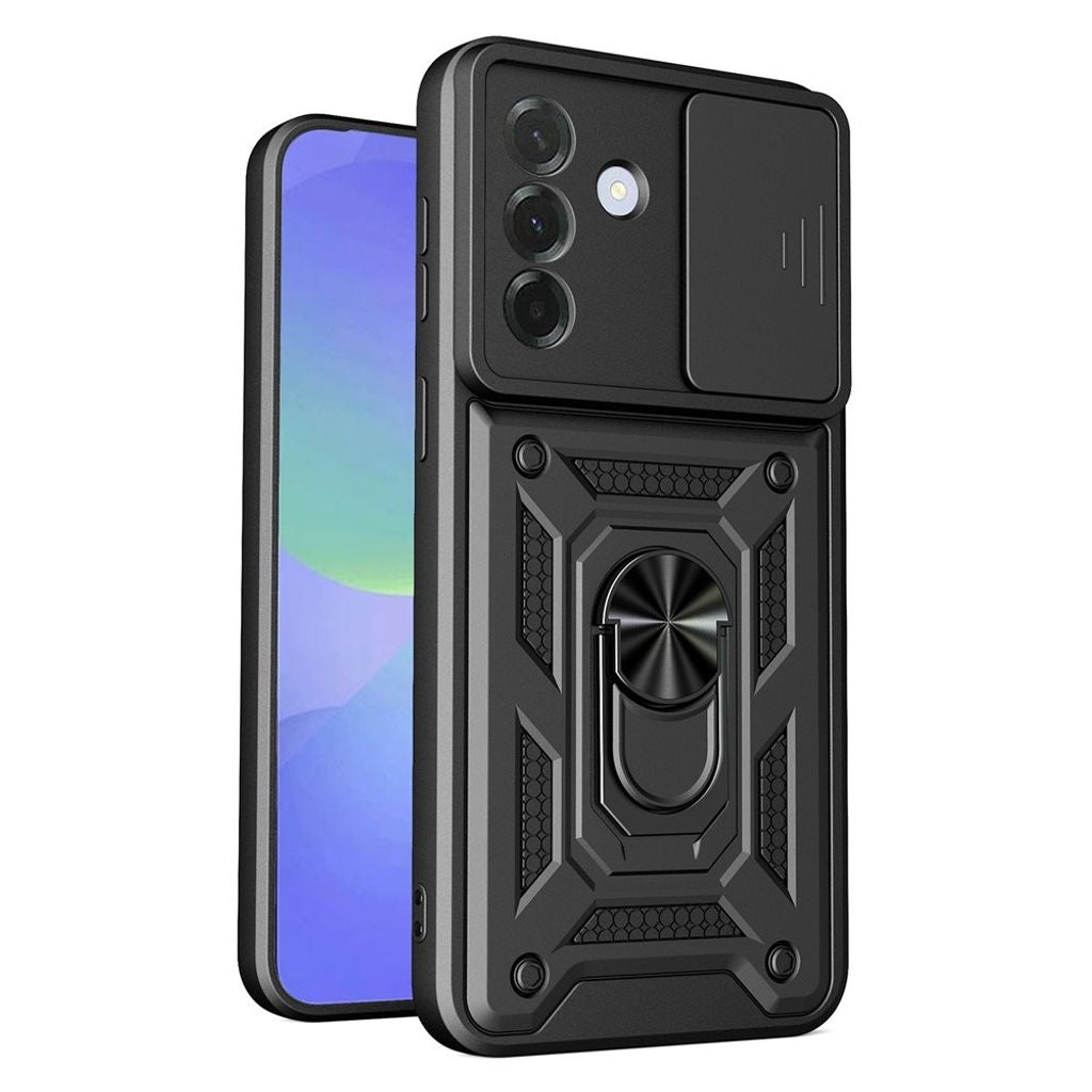Samsung Galaxy A27 5G Case with Slide Camera Lid & Kickstand - Black — Samsung