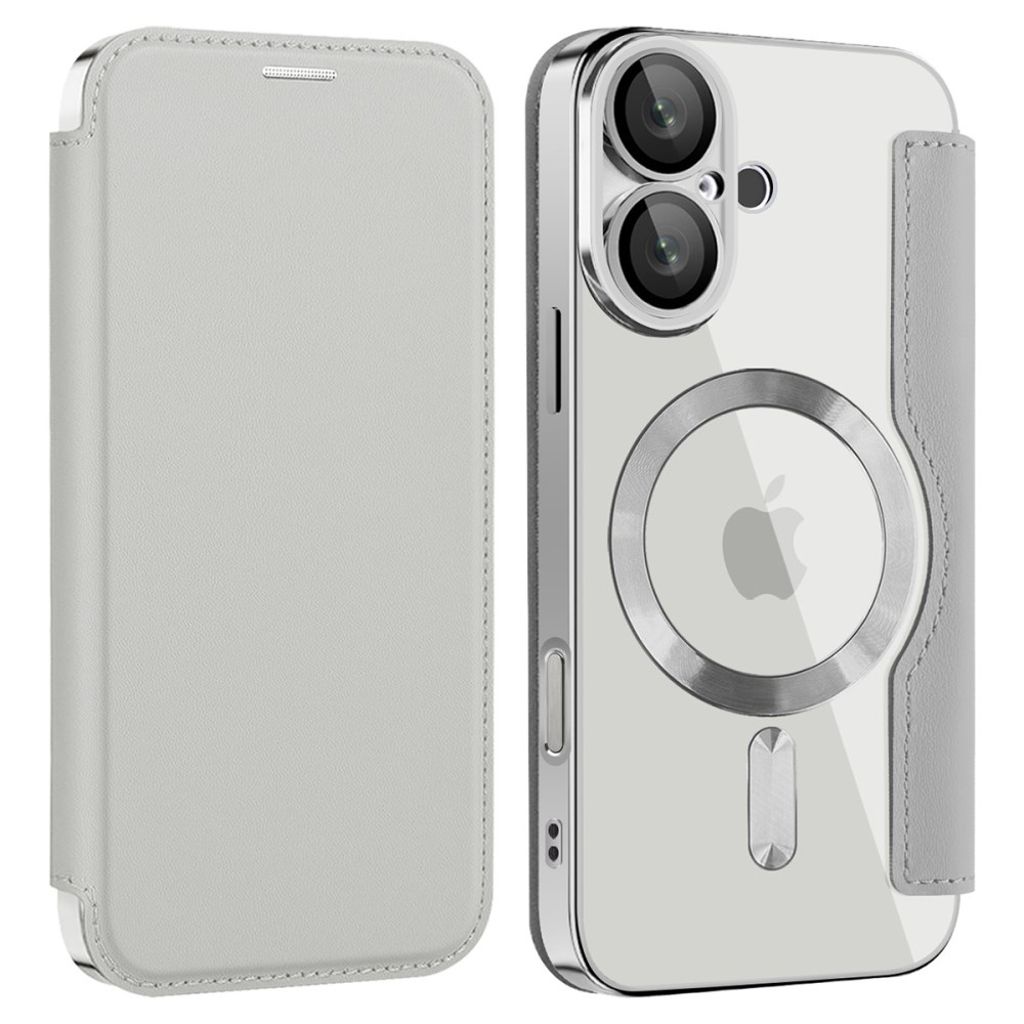 iPhone 16 Cover with card slots - Gray — Övrigt