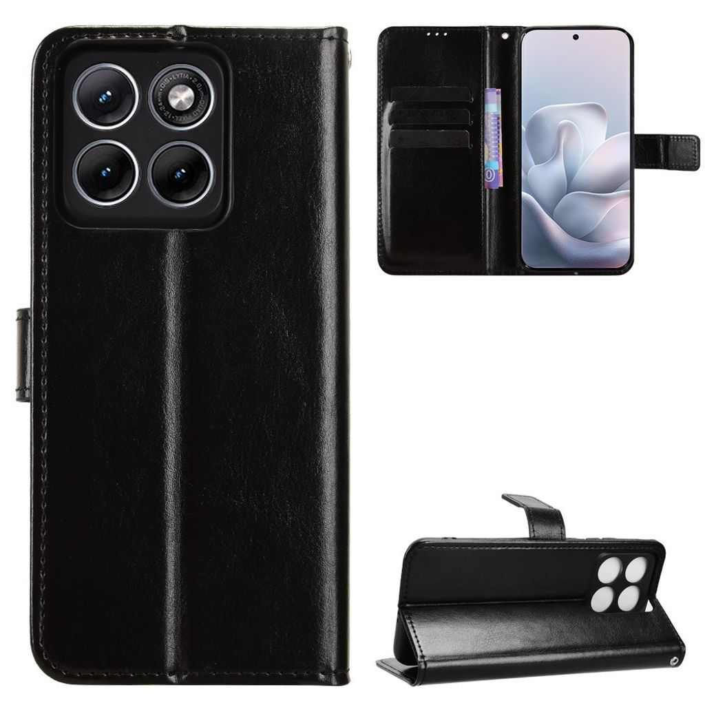 Motorola Edge 70 Fusion Plus/Edge 70 Fusion Wallet Cover - Black