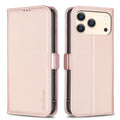 Wallet Cover with Magnetic Clasp iPhone 18 Pro, iPhone 17 Pro - Pink — Wallet