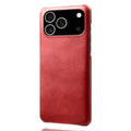 Case in PU Leather iPhone 18 Pro, iPhone 17 Pro - Red — Övrigt