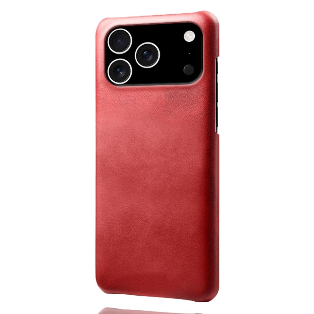 Case in PU Leather iPhone 18 Pro, iPhone 17 Pro - Red — Övrigt