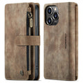 CASEME iPhone 13 Pro Wallet Cover Card Holder - Brown