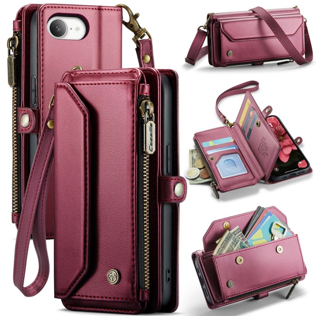 CASEME iPhone 17e/16e Wallet Cover - Red