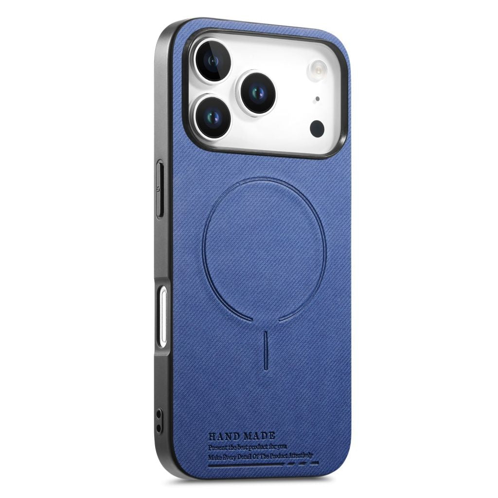 iPhone 18 Pro/17 Pro MagSafe Case with Textile Back - Blue — Övrigt