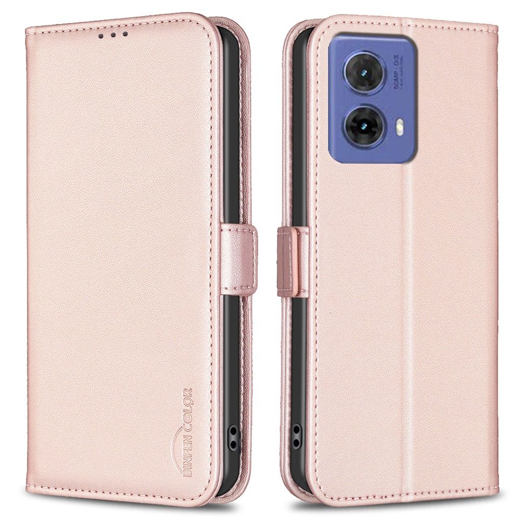 BINFEN COLOR BF31 Motorola Moto G85 5G Wallet Cover - Pink