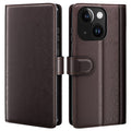 iPhone 15 Wallet Cover with Stand – Brown