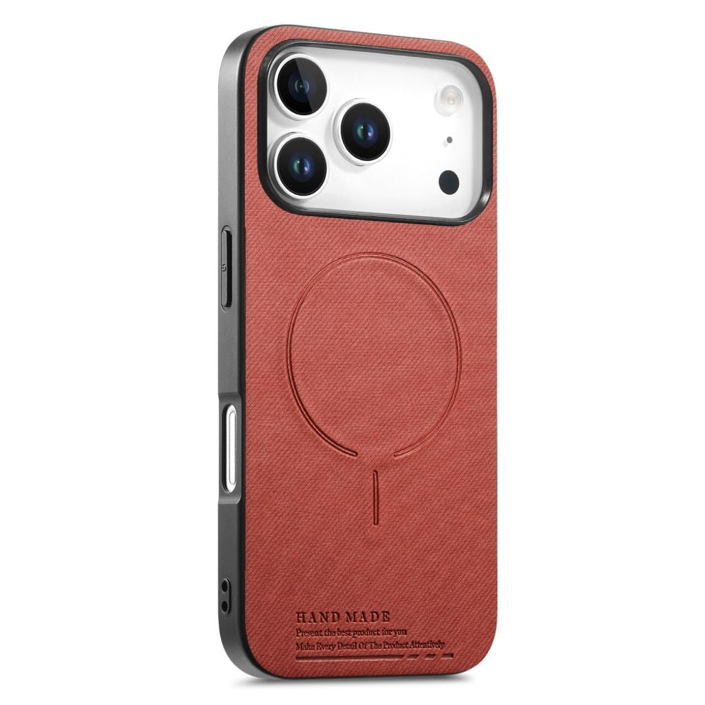 iPhone 18 Pro/17 Pro MagSafe Case with Textile Back - Red — Övrigt