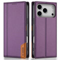 N.BEKUS iPhone 18 Pro Max/17 Pro Max Wallet Cover RFID Blocking - Purple — N.BEKUS