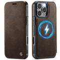 CASEME 053 iPhone 14 Pro Wallet Cover MagSafe RFID blocking - Brown