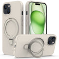 iPhone 15 MagSafe Ring Holder Kickstand Case - Antique White — Övrigt
