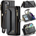iPhone 13 Wallet Cover Card Slots - Black — Övrigt