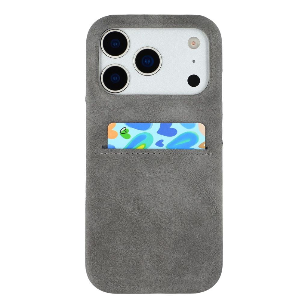 iPhone 18 Pro/17 Pro Case with Card Slot - Grey — Övrigt