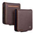 QIALINO Samsung Galaxy Z Flip8 Wallet Cover in Real Leather - Brown — QIALINO
