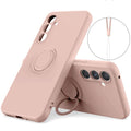 Samsung Galaxy A37 5G Silicone Case Ring holder - Pink