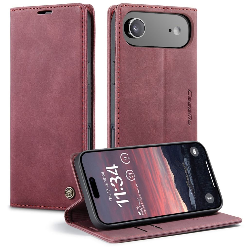 CASEME iPhone Air Wallet Cover with Card Slots - Red