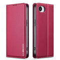 LC.IMEEKE iPhone 17e/16e Wallet Cover Stand PU Leather - Red — LC.IMEEKE