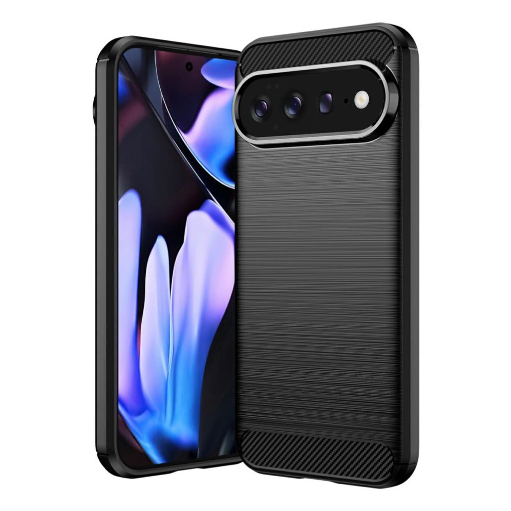 Google Pixel 11 Pro XL TPU Case Carbon Fiber Texture - Black — Google