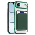 iPhone 17 Air MagSafe Case with Detachable Card Holder - Green
