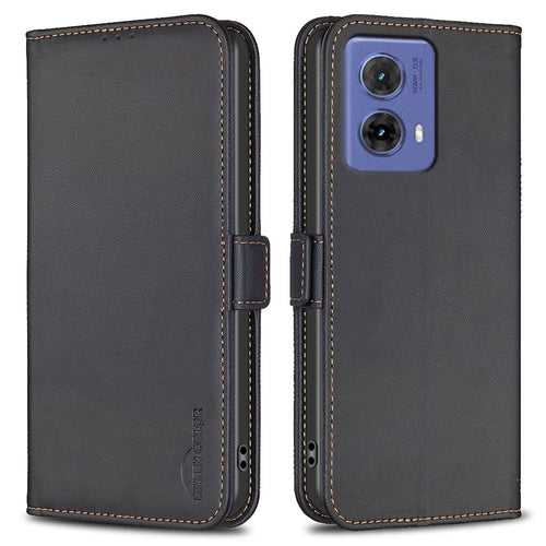 BINFEN COLOR BF31 Motorola Moto G85 5G Wallet Cover - Black — BINFEN