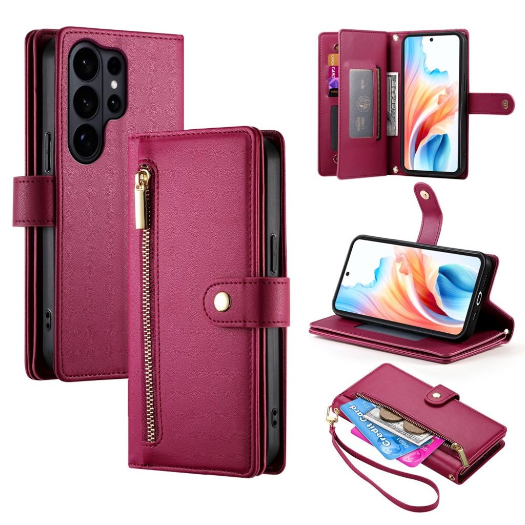 Samsung Galaxy S26 Ultra Wallet Cover with Detachable Straps - Red — Samsung