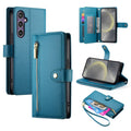 Samsung Galaxy S25 Wallet Cover with Strap - Blue — Samsung
