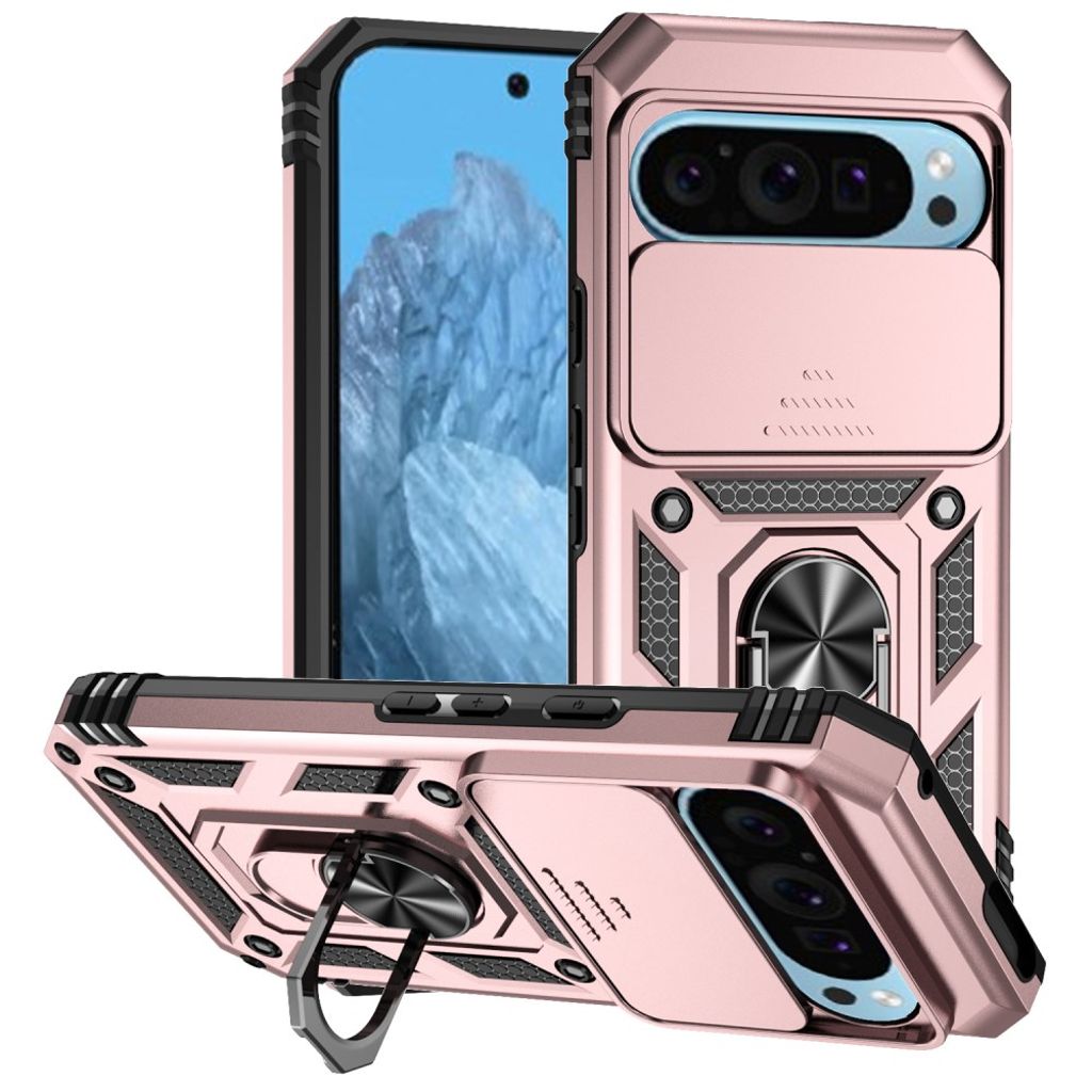 Google Pixel 10 Pro / 10 / 9 / 9 Pro Case with Stand - Rose gold — Google