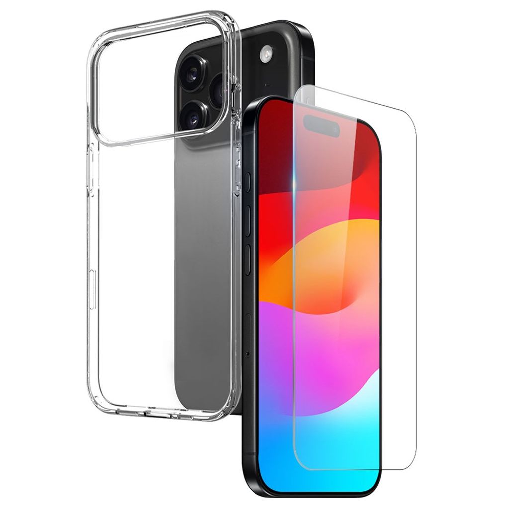 NORTHJO iPhone 17 Pro Max Case & Screen Protector - Transparent