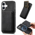 D12 iPhone 16 Case with card holder - Black — D12