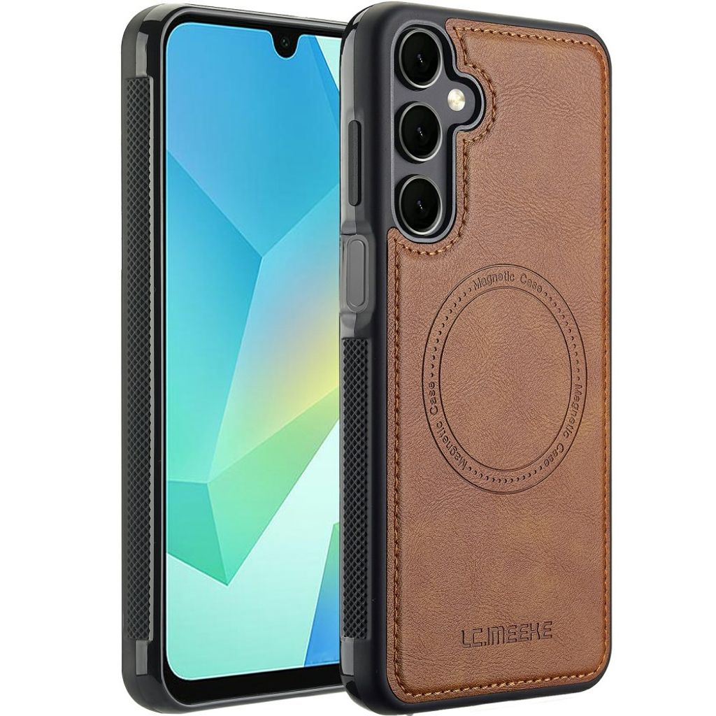 LC.IMEEKE Samsung Galaxy A37 5G MagSafe Case PU Leather/TPU - Brown — LC.IMEEKE