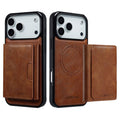 LC.IMEEKE iPhone 17 Pro MagSafe case with wallet - Brown
