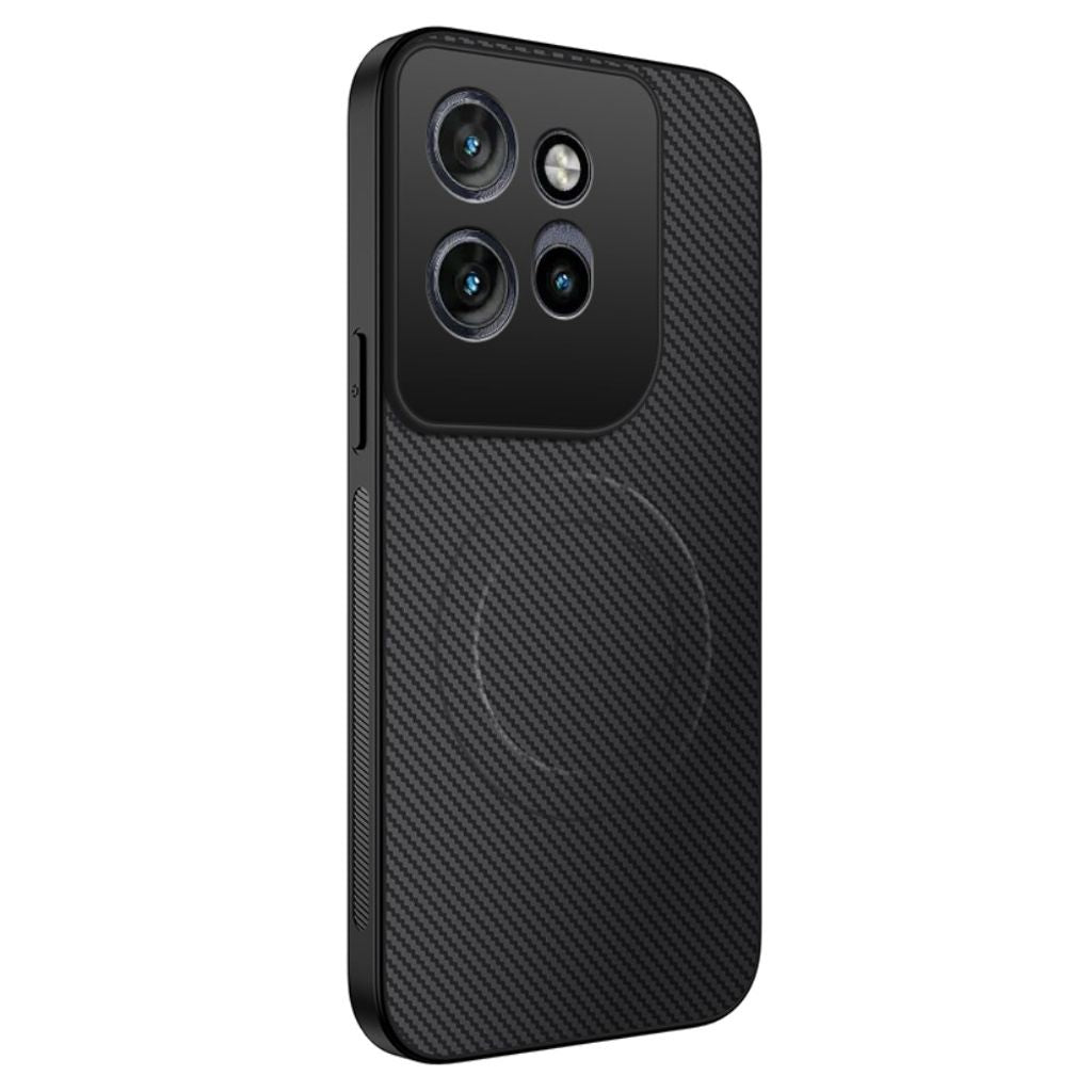 Motorola Edge 70 5G Case MagSafe Compatible Carbon Fiber - Black — Övrigt