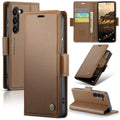 CASEME Samsung Galaxy S25 Wallet Cover - Brown — CASEME