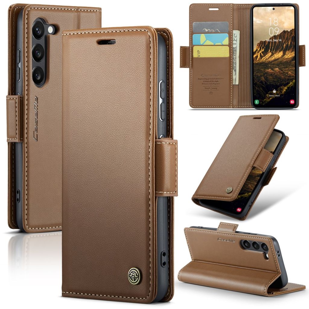 CASEME Samsung Galaxy S25 Wallet Cover - Brown — CASEME