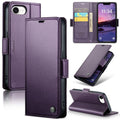 CASEME iPhone 17e/16e Wallet Cover PU Leather - Purple