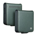 QIALINO Samsung Galaxy Z Flip8 Wallet Cover in Real Leather - Green — QIALINO