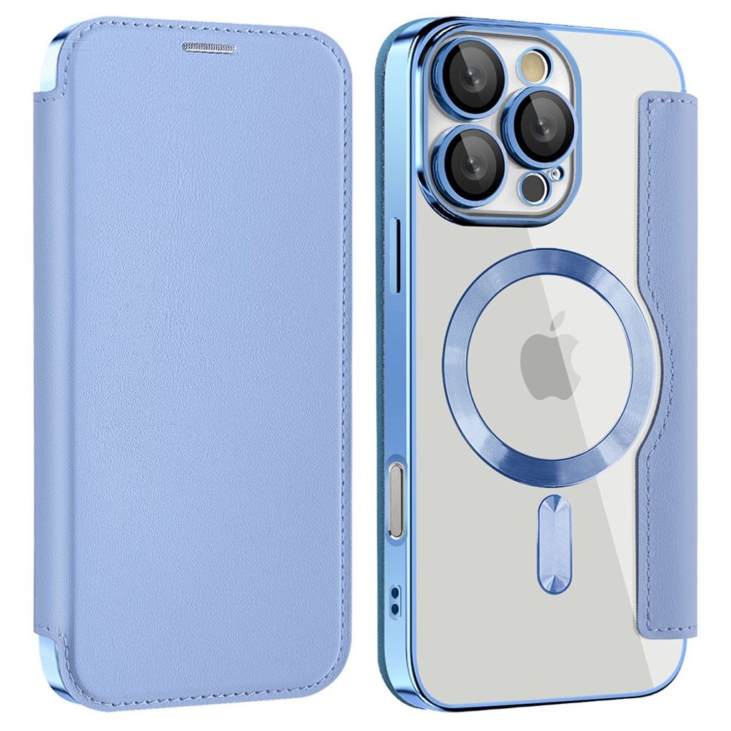 iPhone 16 Pro Cover with card slots - Light Blue — Övrigt